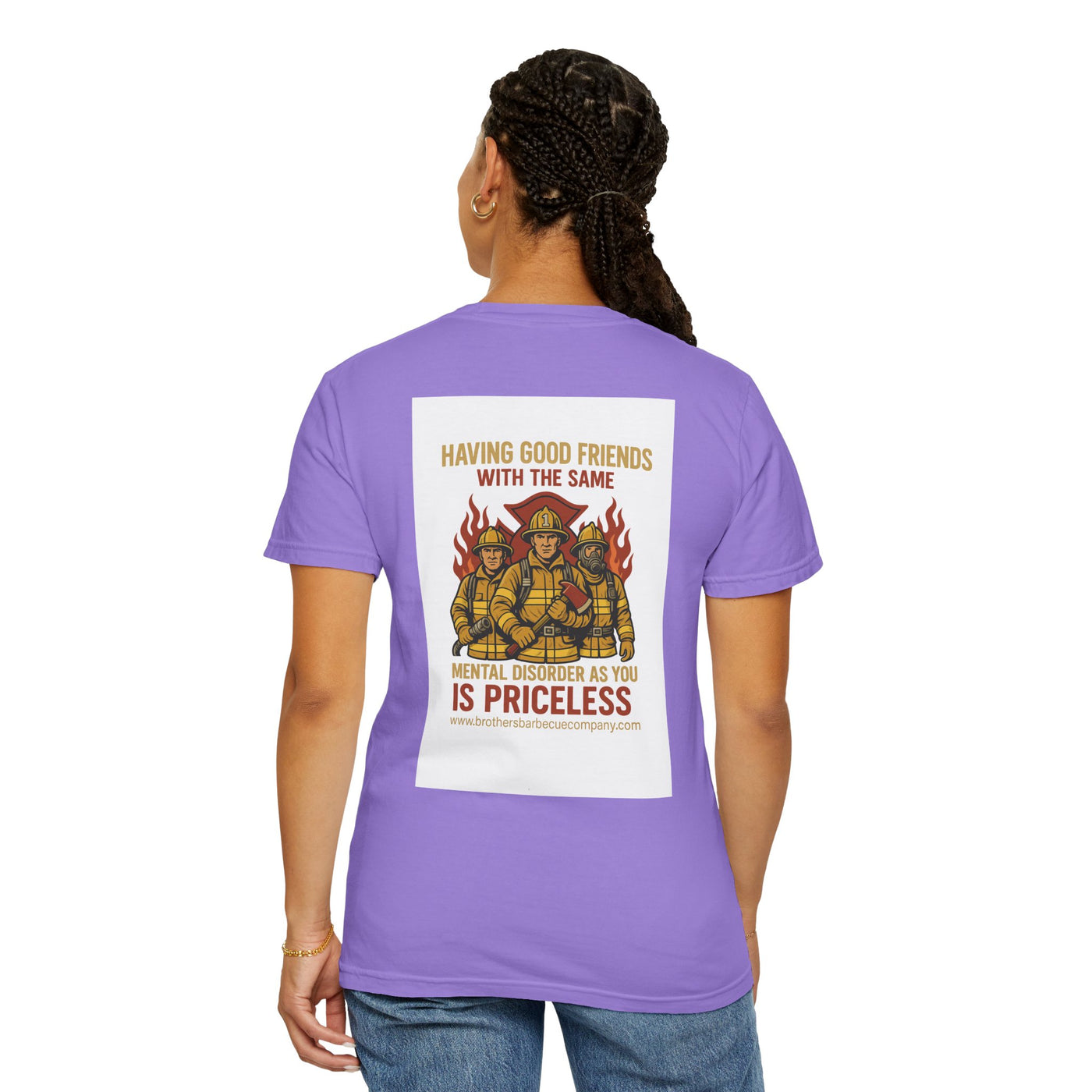 Firefighter Brotherhood T-Shirt | Gift for Firemen, Barbecue Apparel, Mental Health Awareness, Casual Wear, Unique Firefighter Gift