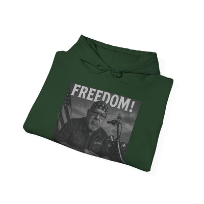 Freedom & Barbeque Unisex Heavy Blend™ Hooded Sweatshirt, Cozy Pullover, Gift for BBQ Lovers, Casual Wear, Freedom Theme, Outdoor Events