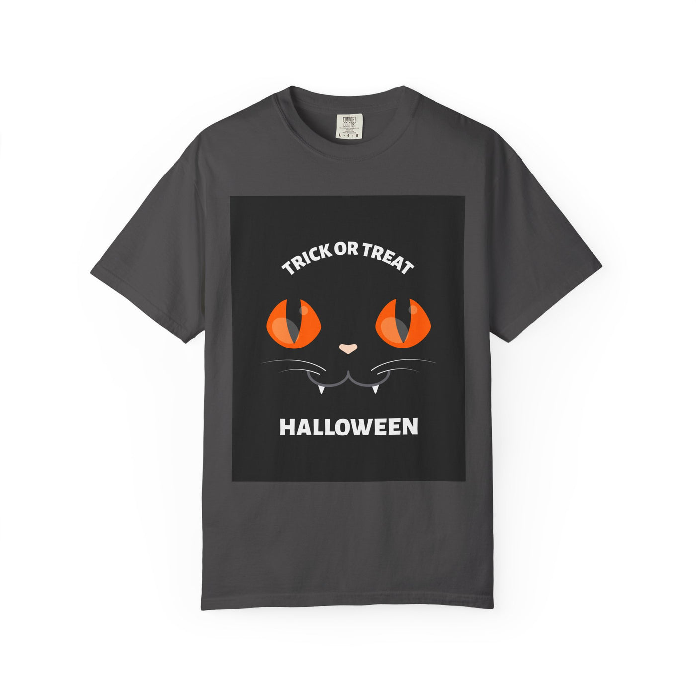 Halloween Cat T-Shirt, Unisex Trick or Treat Tee, Spooky Season Apparel, Cute Halloween Gift, Fall Festival Shirt, Cat Lover T-Shirt