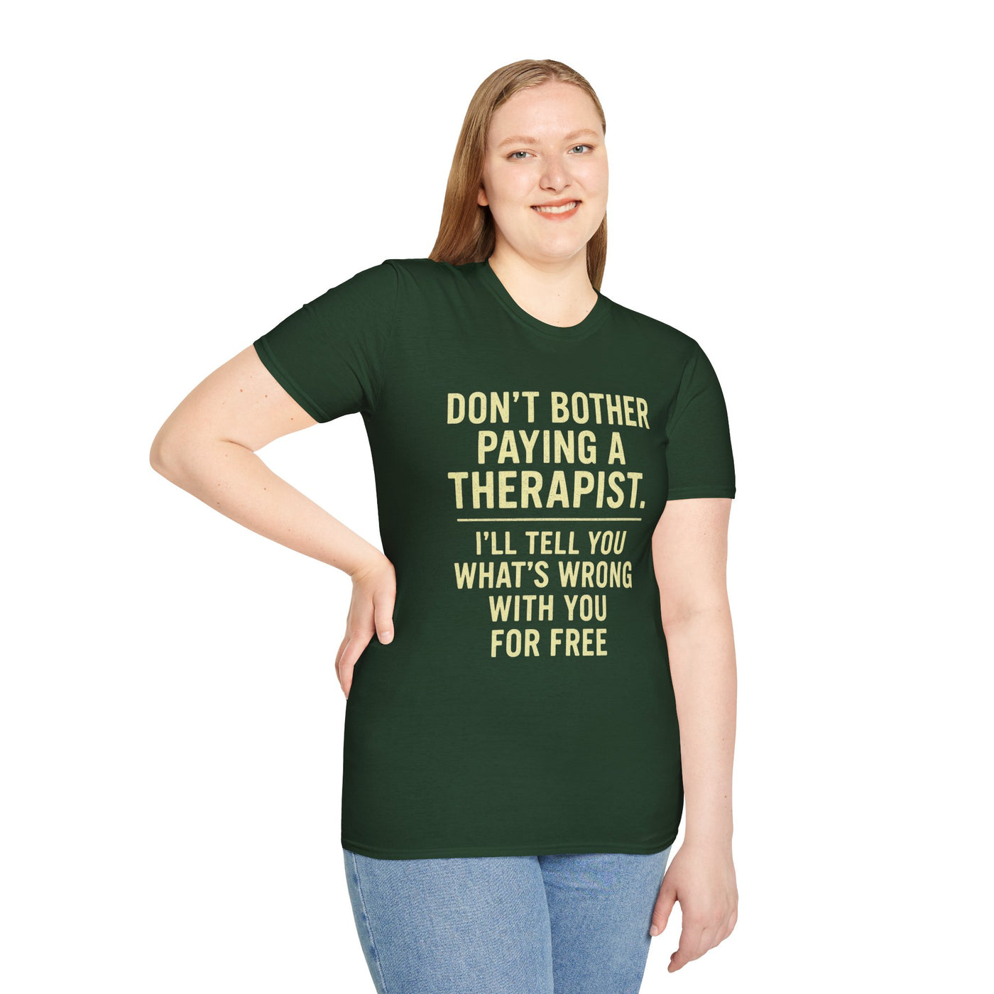 Playful Therapist Quote T-Shirt, Funny Graphic Tee, Gift for Friends, Casual Wear, Humor Apparel, Summer Top