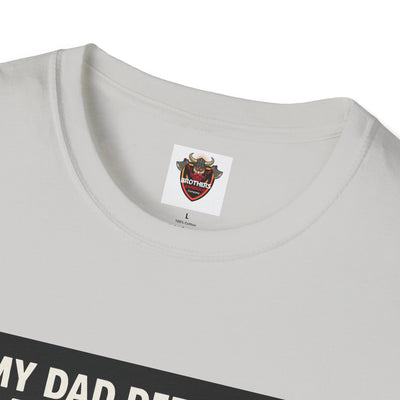 Humorous Dad T-Shirt, Funny Gift for Father's Day, Unisex Softstyle Tee for Dad, Geeky Graphic Tee, Casual Everyday Wear