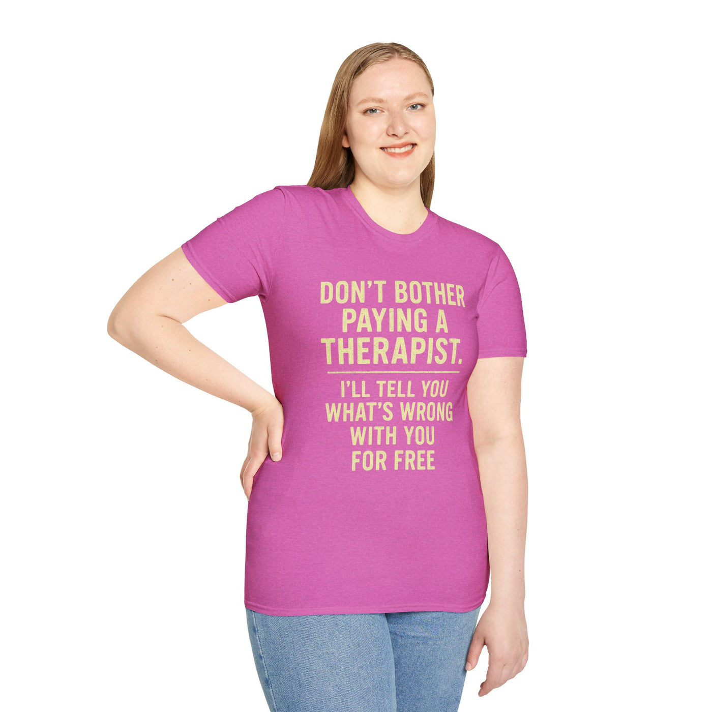 Playful Therapist Quote T-Shirt, Funny Graphic Tee, Gift for Friends, Casual Wear, Humor Apparel, Summer Top