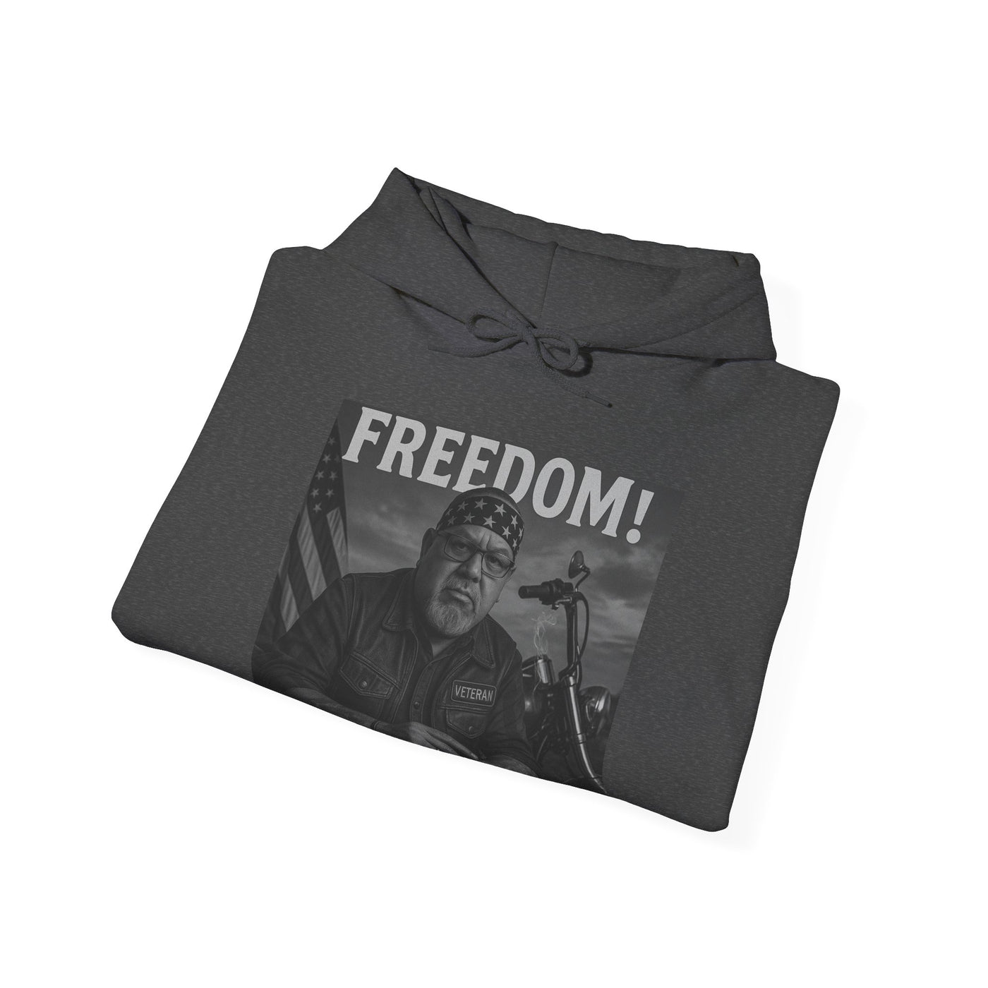 Freedom & Barbeque Unisex Heavy Blend™ Hooded Sweatshirt, Cozy Pullover, Gift for BBQ Lovers, Casual Wear, Freedom Theme, Outdoor Events