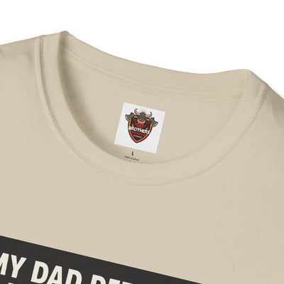 Humorous Dad T-Shirt, Funny Gift for Father's Day, Unisex Softstyle Tee for Dad, Geeky Graphic Tee, Casual Everyday Wear