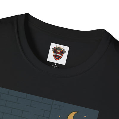 Cute Animal Campfire T-Shirt, Cozy Cat T-Shirt, Gifts for Cat Lovers, Unisex Softstyle Tee, Perfect for Camping or Outdoor Fun