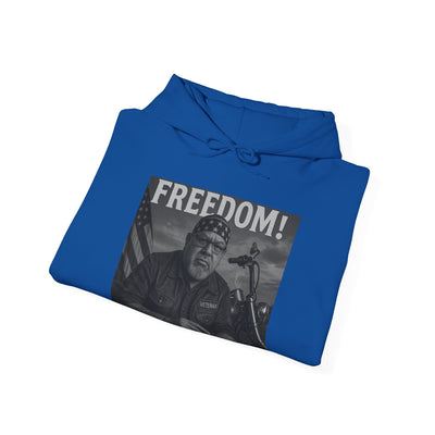 Freedom & Barbeque Unisex Heavy Blend™ Hooded Sweatshirt, Cozy Pullover, Gift for BBQ Lovers, Casual Wear, Freedom Theme, Outdoor Events