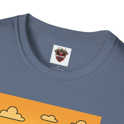 Alien BBQ Meat Party Unisex Softstyle T-Shirt, Funny Graphic Tee, Unique Gift, Summer Barbecue Wear, Casual Everyday Shirt, Fun Statement Top