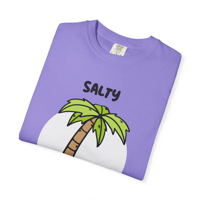 Salty But Sweet T-Shirt, Unisex Garment-Dyed Tee for Beach Lovers, Casual Summer Wear, Gift for Vacation, Ocean Vibes