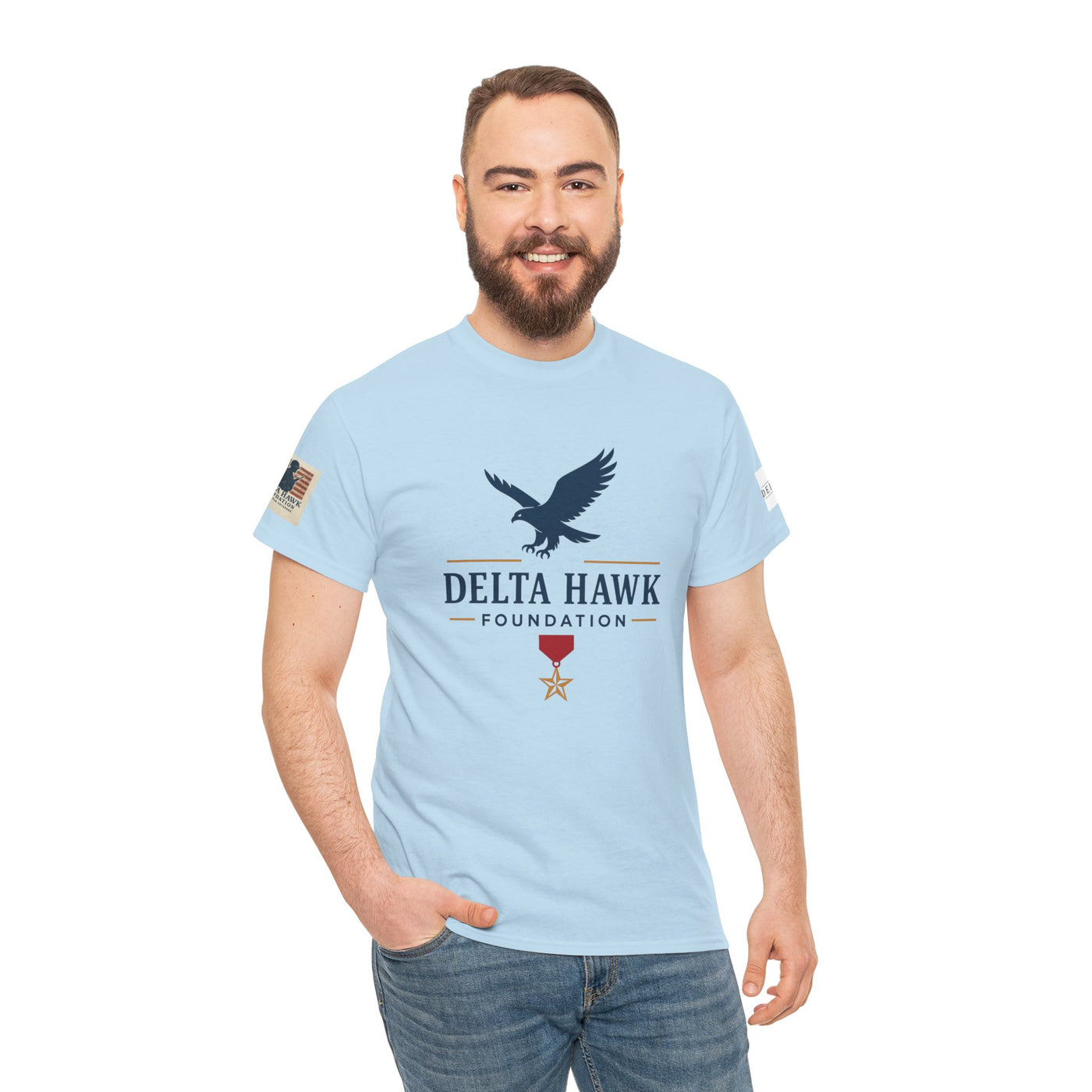 Patriotic Warrior Tee - Delta Hawk Foundation