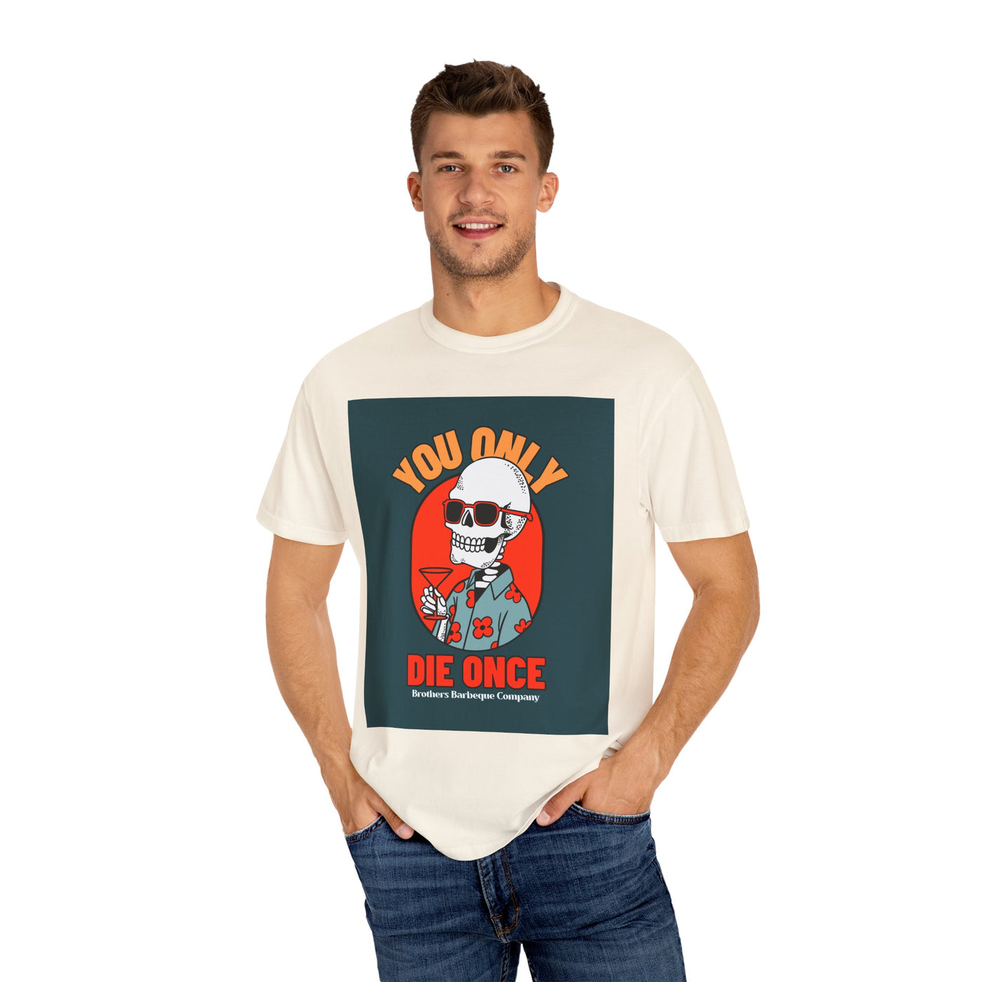 Stylish Unisex T-Shirt - "You Only Die Once" Graphic Tee for Parties, Casual Outings, Gifts, Celebrations, and Everyday Wear