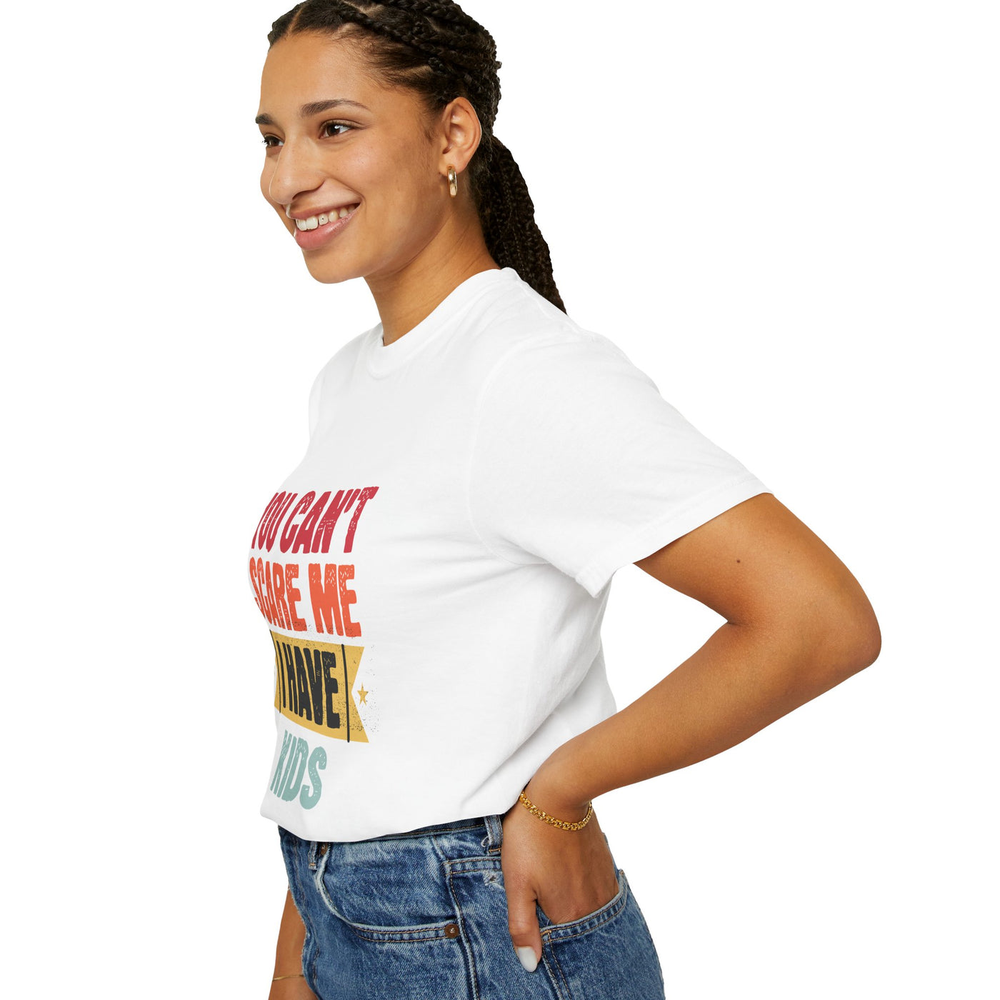 Funny Parent T-Shirt, You Can't Scare Me I Have Kids, Gift for Moms, Dads, Family Reunion, Humor Tee, Birthday Present