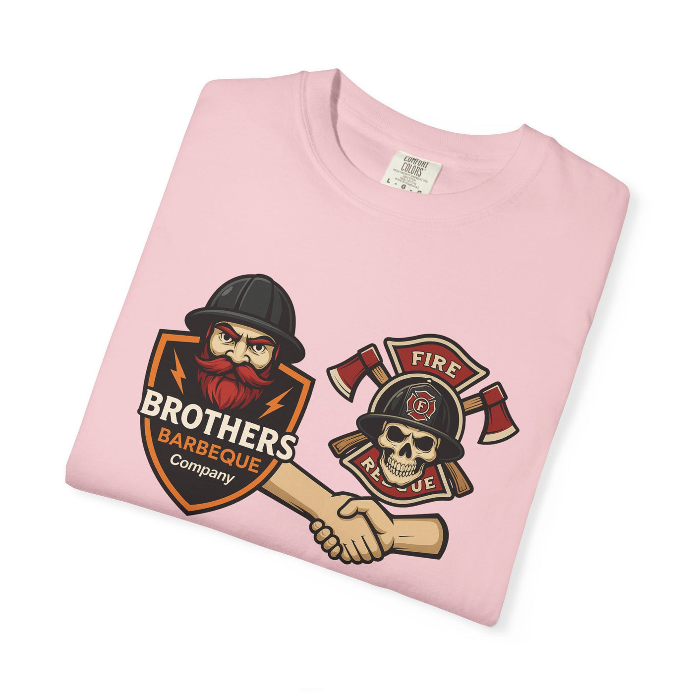 Brotherhood BBQ Humor T-Shirt, Unisex Casual Tee, Firefighter Appreciation, Friendship Gift, BBQ Lovers Shirt, Unique Graphic Tee