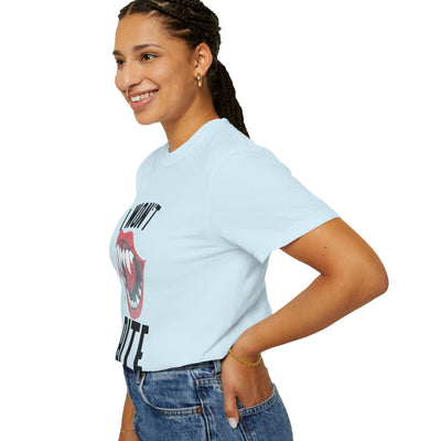 Fun Unisex 'I Won't Bite' T-Shirt for Halloween, Casual Wear, Graphic Tee, Gift for Friends, Statement Shirt