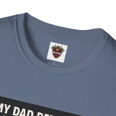 Humorous Dad T-Shirt, Funny Gift for Father's Day, Unisex Softstyle Tee for Dad, Geeky Graphic Tee, Casual Everyday Wear