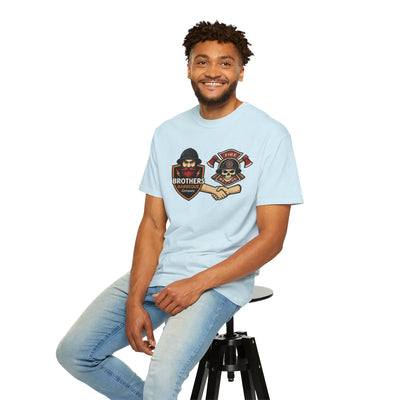 Brotherhood BBQ Humor T-Shirt, Unisex Casual Tee, Firefighter Appreciation, Friendship Gift, BBQ Lovers Shirt, Unique Graphic Tee