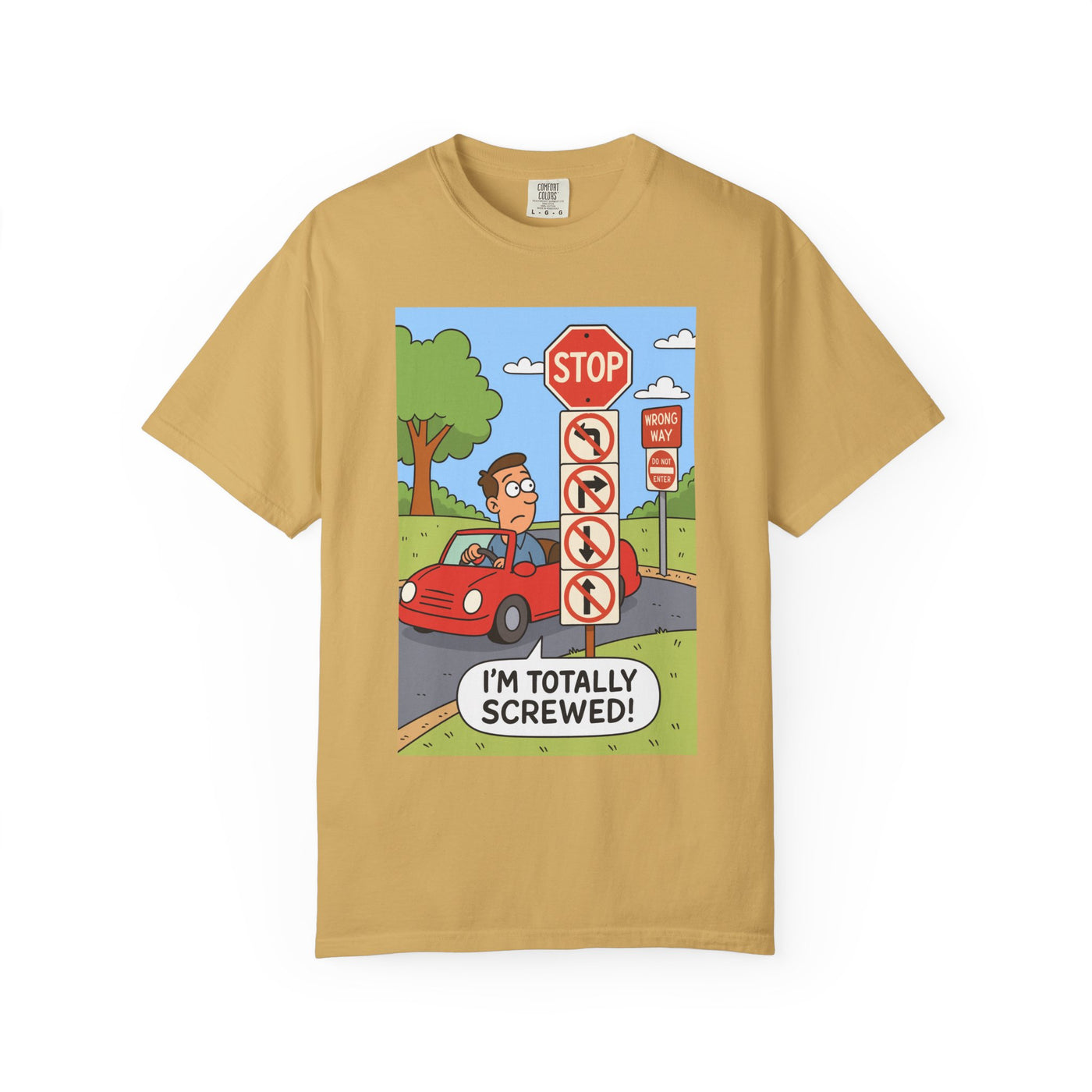Funny Unisex T-shirt - I'm Totally Screwed, Humorous Tee, Gift for Drivers, Comical Car Shirt, Everyday Wear, Road Trip Apparel