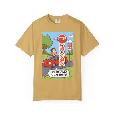 Funny Unisex T-shirt - I'm Totally Screwed, Humorous Tee, Gift for Drivers, Comical Car Shirt, Everyday Wear, Road Trip Apparel
