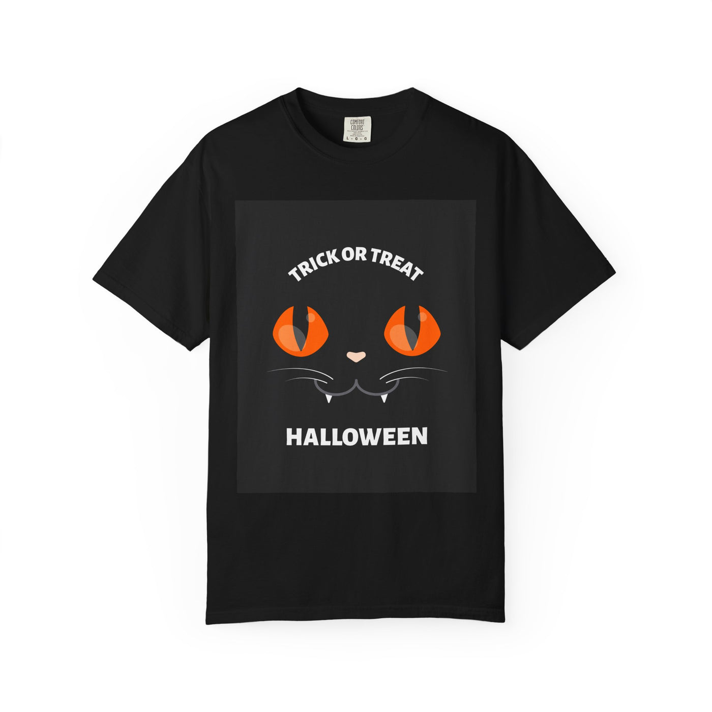 Halloween Cat T-Shirt, Unisex Trick or Treat Tee, Spooky Season Apparel, Cute Halloween Gift, Fall Festival Shirt, Cat Lover T-Shirt
