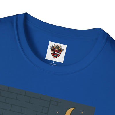 Cute Animal Campfire T-Shirt, Cozy Cat T-Shirt, Gifts for Cat Lovers, Unisex Softstyle Tee, Perfect for Camping or Outdoor Fun