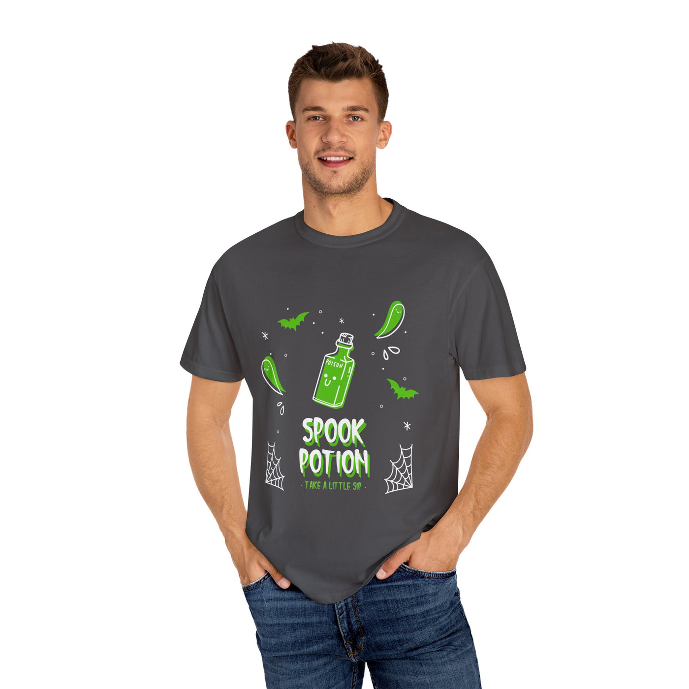 Spooky Potion Unisex T-Shirt - Halloween Tee, Funny Gift, Cute Fall Fashion, Ghosts, Trick-or-Treat, Casual Outfit