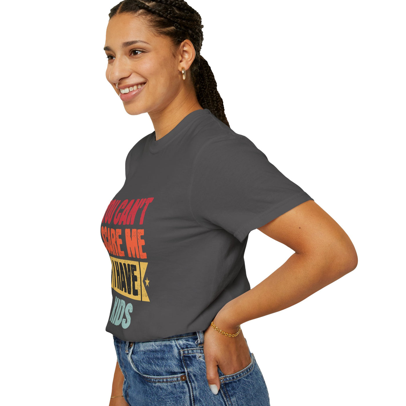 Funny Parent T-Shirt, You Can't Scare Me I Have Kids, Gift for Moms, Dads, Family Reunion, Humor Tee, Birthday Present
