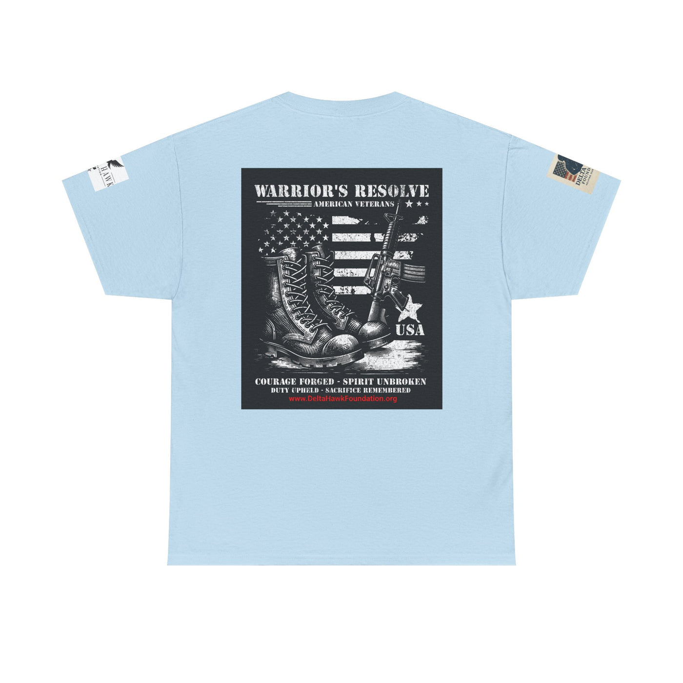 Patriotic Warrior Tee - Delta Hawk Foundation