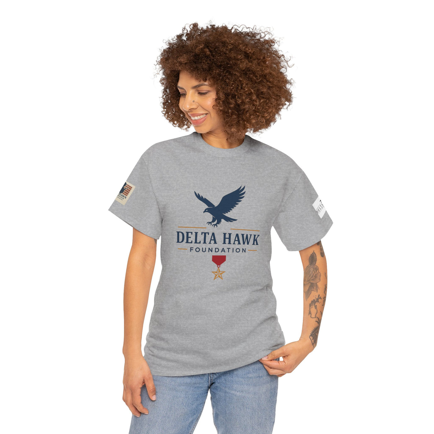 Patriotic Warrior Tee - Delta Hawk Foundation