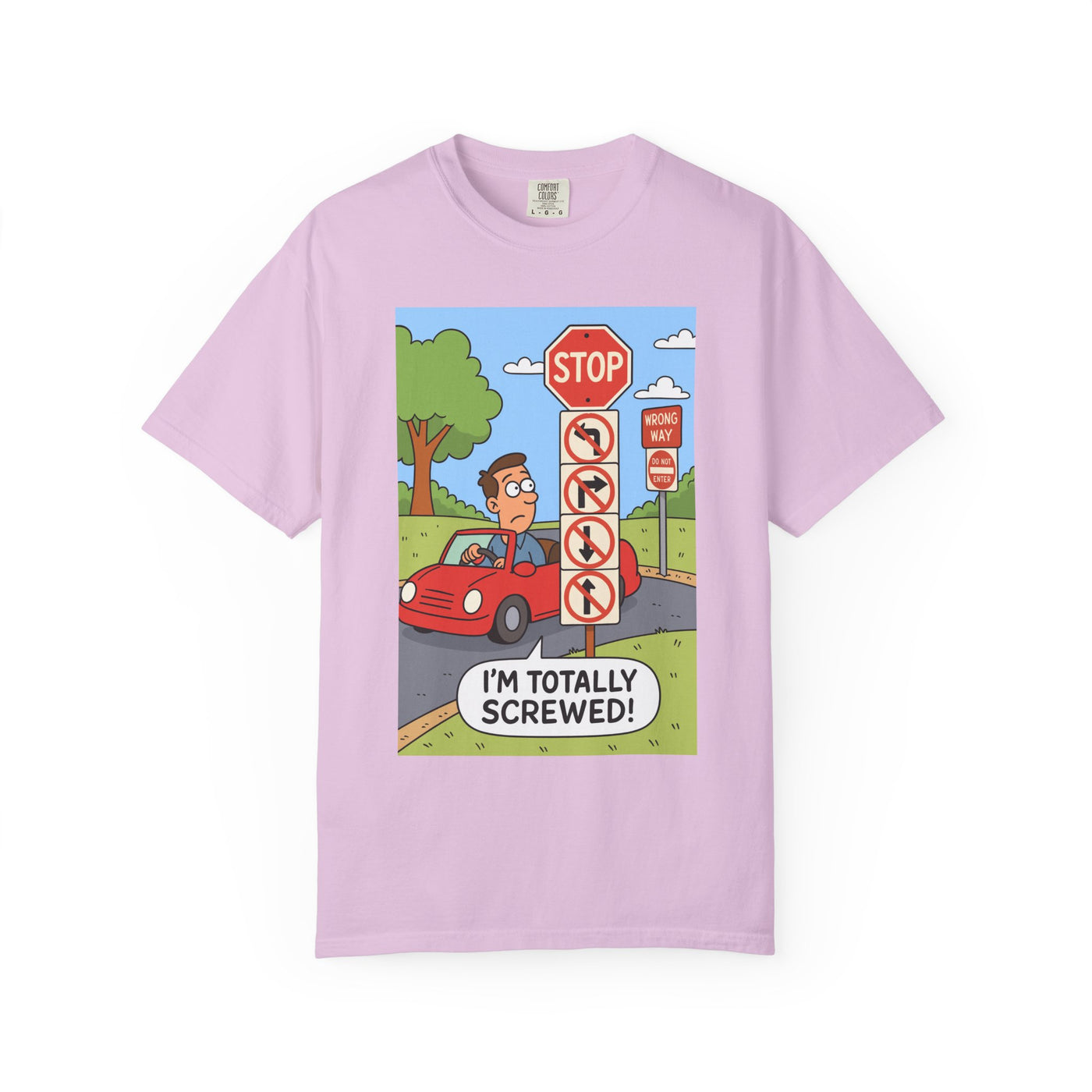 Funny Unisex T-shirt - I'm Totally Screwed, Humorous Tee, Gift for Drivers, Comical Car Shirt, Everyday Wear, Road Trip Apparel