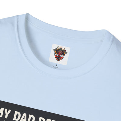 Humorous Dad T-Shirt, Funny Gift for Father's Day, Unisex Softstyle Tee for Dad, Geeky Graphic Tee, Casual Everyday Wear