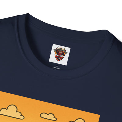 Alien BBQ Meat Party Unisex Softstyle T-Shirt, Funny Graphic Tee, Unique Gift, Summer Barbecue Wear, Casual Everyday Shirt, Fun Statement Top