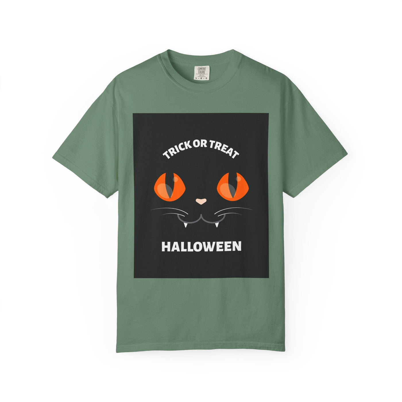 Halloween Cat T-Shirt, Unisex Trick or Treat Tee, Spooky Season Apparel, Cute Halloween Gift, Fall Festival Shirt, Cat Lover T-Shirt