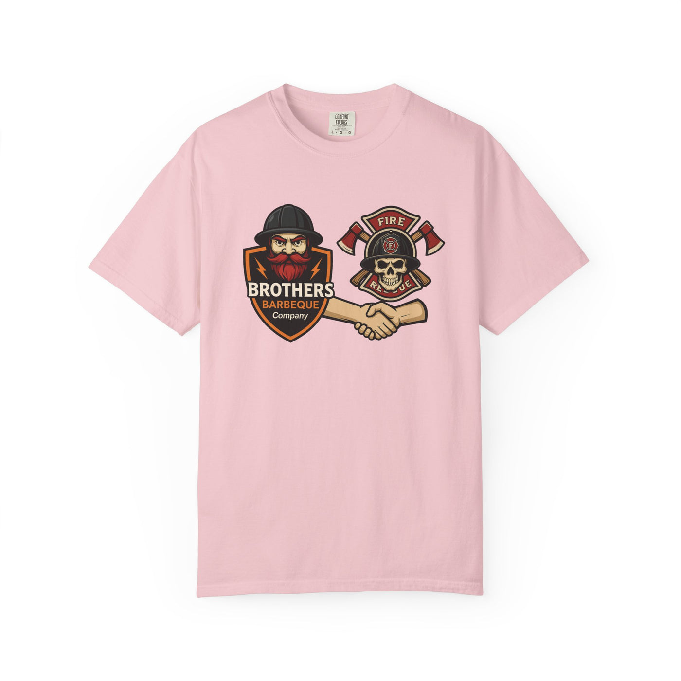 Brotherhood BBQ Humor T-Shirt, Unisex Casual Tee, Firefighter Appreciation, Friendship Gift, BBQ Lovers Shirt, Unique Graphic Tee