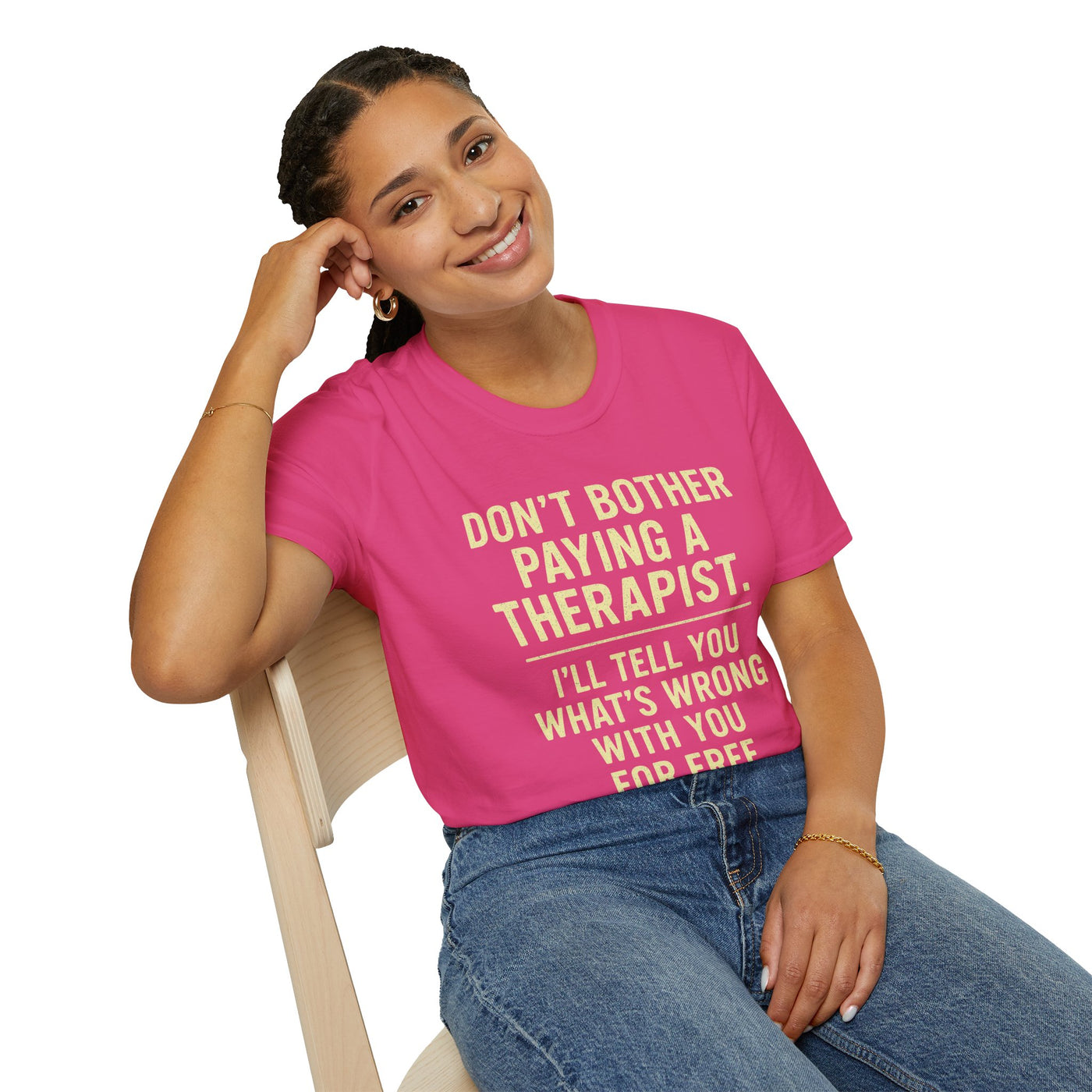 Playful Therapist Quote T-Shirt, Funny Graphic Tee, Gift for Friends, Casual Wear, Humor Apparel, Summer Top