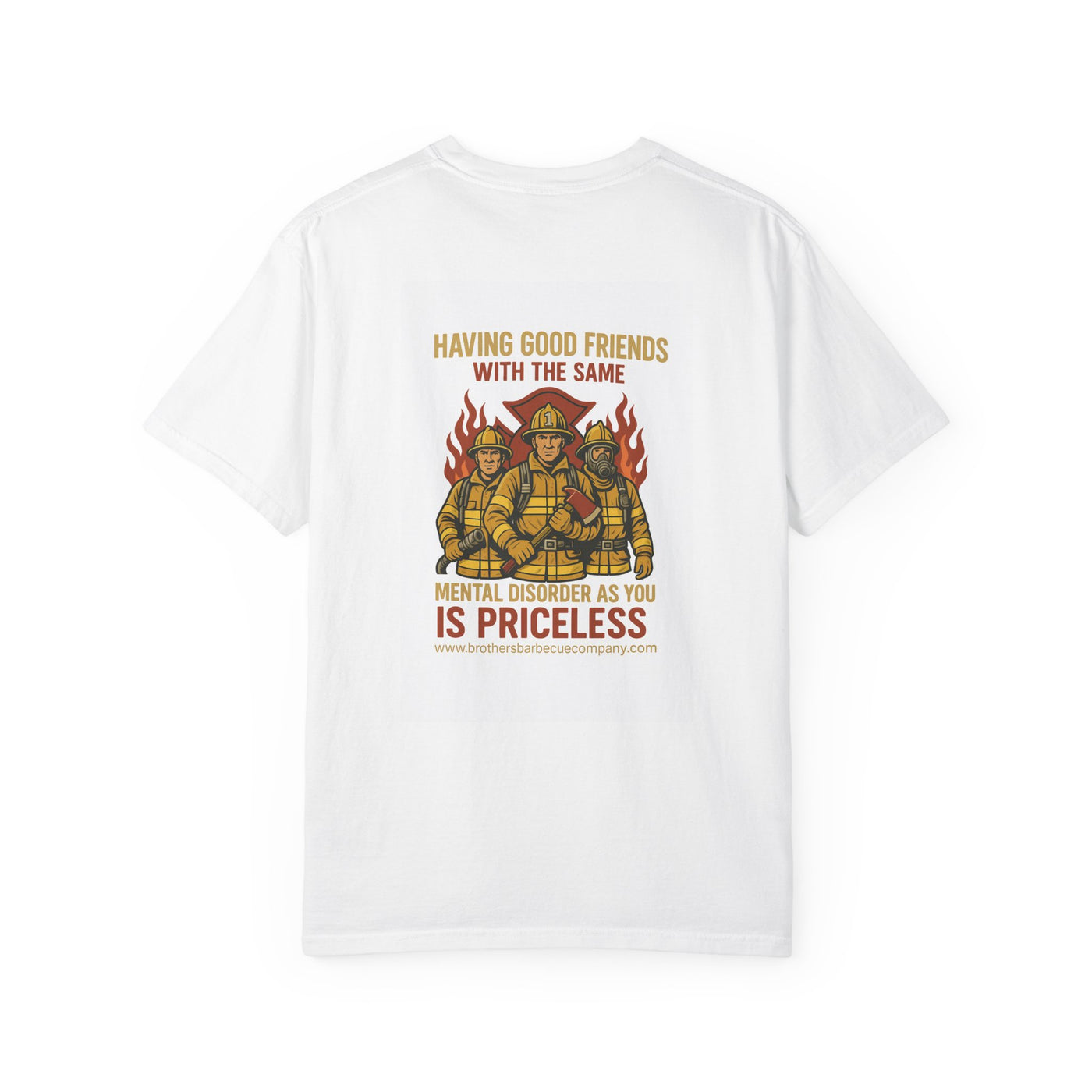Firefighter Brotherhood T-Shirt | Gift for Firemen, Barbecue Apparel, Mental Health Awareness, Casual Wear, Unique Firefighter Gift