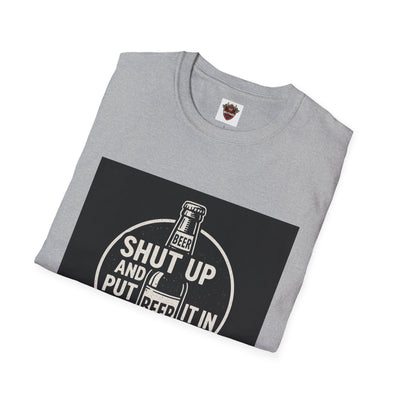 Funny Beer Quote Unisex T-Shirt, Humor Tee for Party, Birthday Gift, Barbecue, Casualwear, Beer Lover Apparel