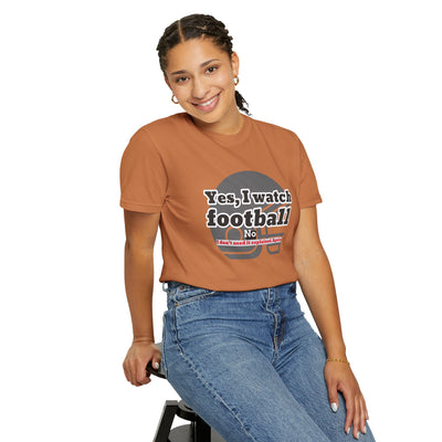 Football Fan T-Shirt, Unisex Casual Tee, Game Day Shirt, Sports Humor Top, Gift for Him or Her