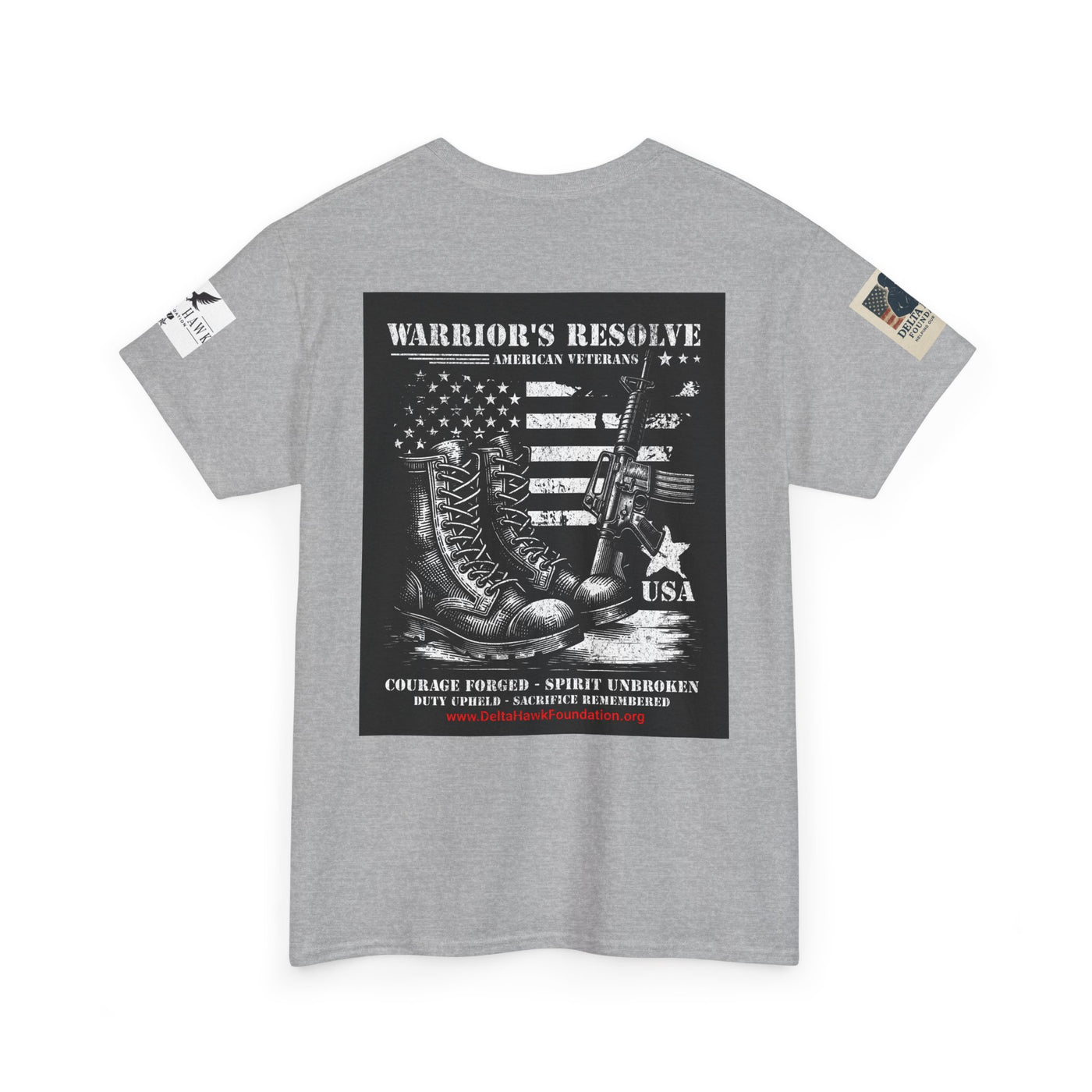 Patriotic Warrior Tee - Delta Hawk Foundation