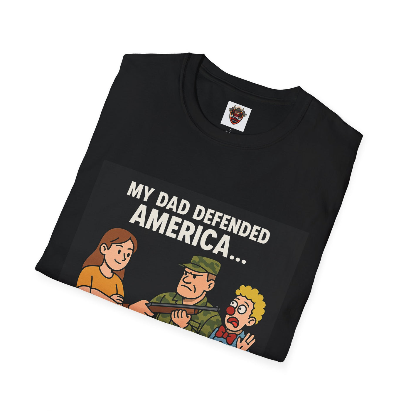 Humorous Dad T-Shirt, Funny Gift for Father's Day, Unisex Softstyle Tee for Dad, Geeky Graphic Tee, Casual Everyday Wear