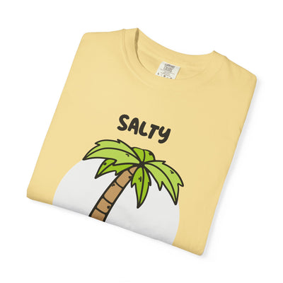 Salty But Sweet T-Shirt, Unisex Garment-Dyed Tee for Beach Lovers, Casual Summer Wear, Gift for Vacation, Ocean Vibes