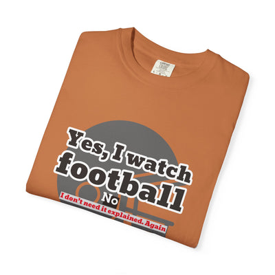 Football Fan T-Shirt, Unisex Casual Tee, Game Day Shirt, Sports Humor Top, Gift for Him or Her