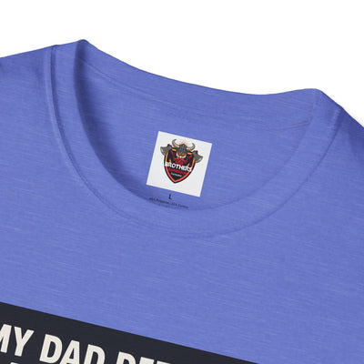 Humorous Dad T-Shirt, Funny Gift for Father's Day, Unisex Softstyle Tee for Dad, Geeky Graphic Tee, Casual Everyday Wear
