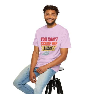Funny Parent T-Shirt, You Can't Scare Me I Have Kids, Gift for Moms, Dads, Family Reunion, Humor Tee, Birthday Present