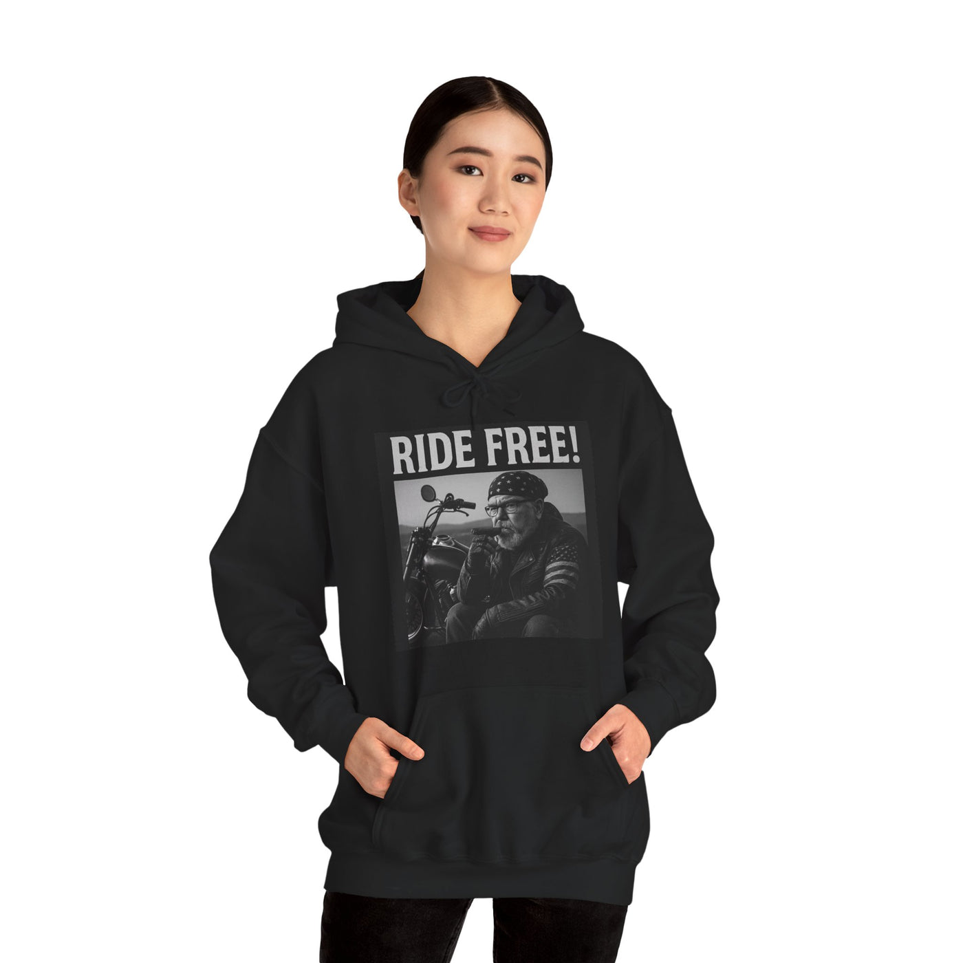 Ride Free! Unisex Heavy Blend Hooded Sweatshirt - Biker Style Hoodie, Motorcycle Apparel, Gift for Motorcycle Enthusiasts, Perfect for [...]