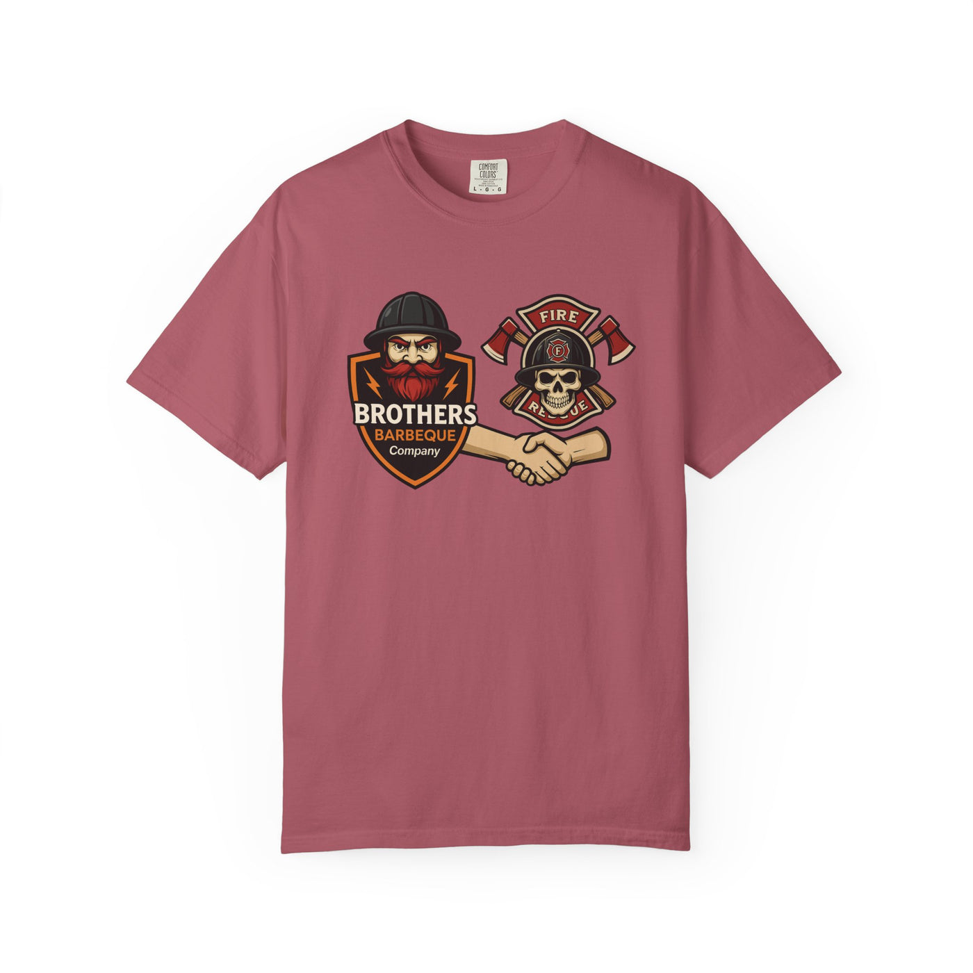 Brotherhood BBQ Humor T-Shirt, Unisex Casual Tee, Firefighter Appreciation, Friendship Gift, BBQ Lovers Shirt, Unique Graphic Tee