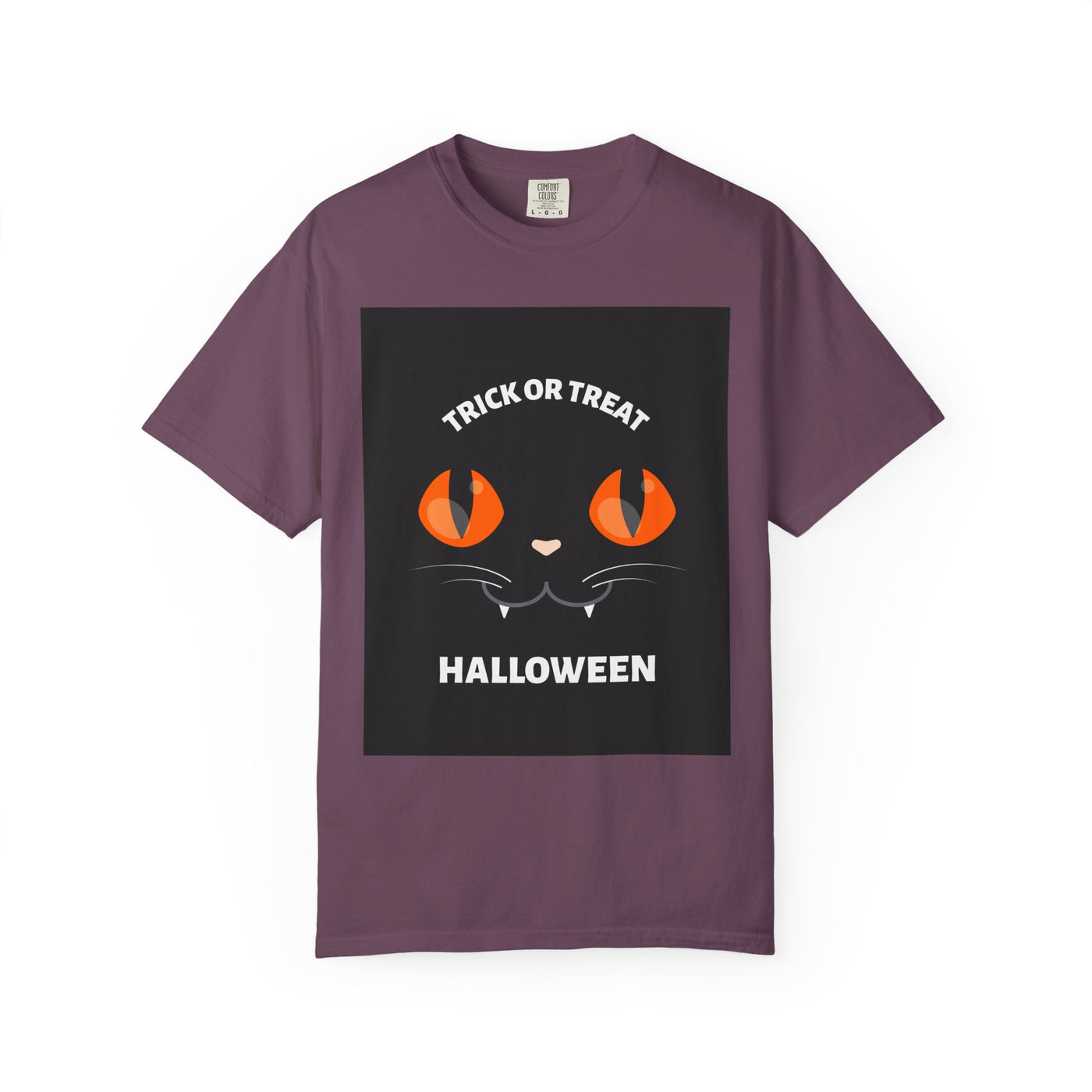 Halloween Cat T-Shirt, Unisex Trick or Treat Tee, Spooky Season Apparel, Cute Halloween Gift, Fall Festival Shirt, Cat Lover T-Shirt