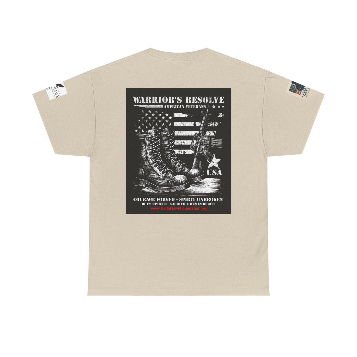 Patriotic Warrior Tee - Delta Hawk Foundation