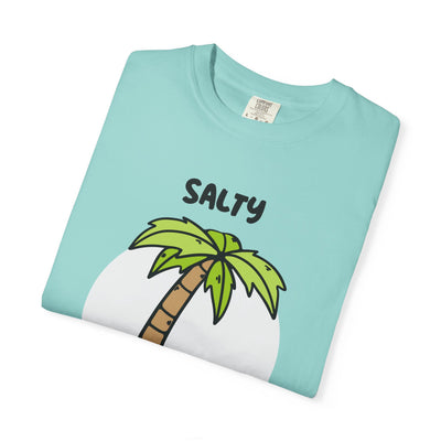 Salty But Sweet T-Shirt, Unisex Garment-Dyed Tee for Beach Lovers, Casual Summer Wear, Gift for Vacation, Ocean Vibes