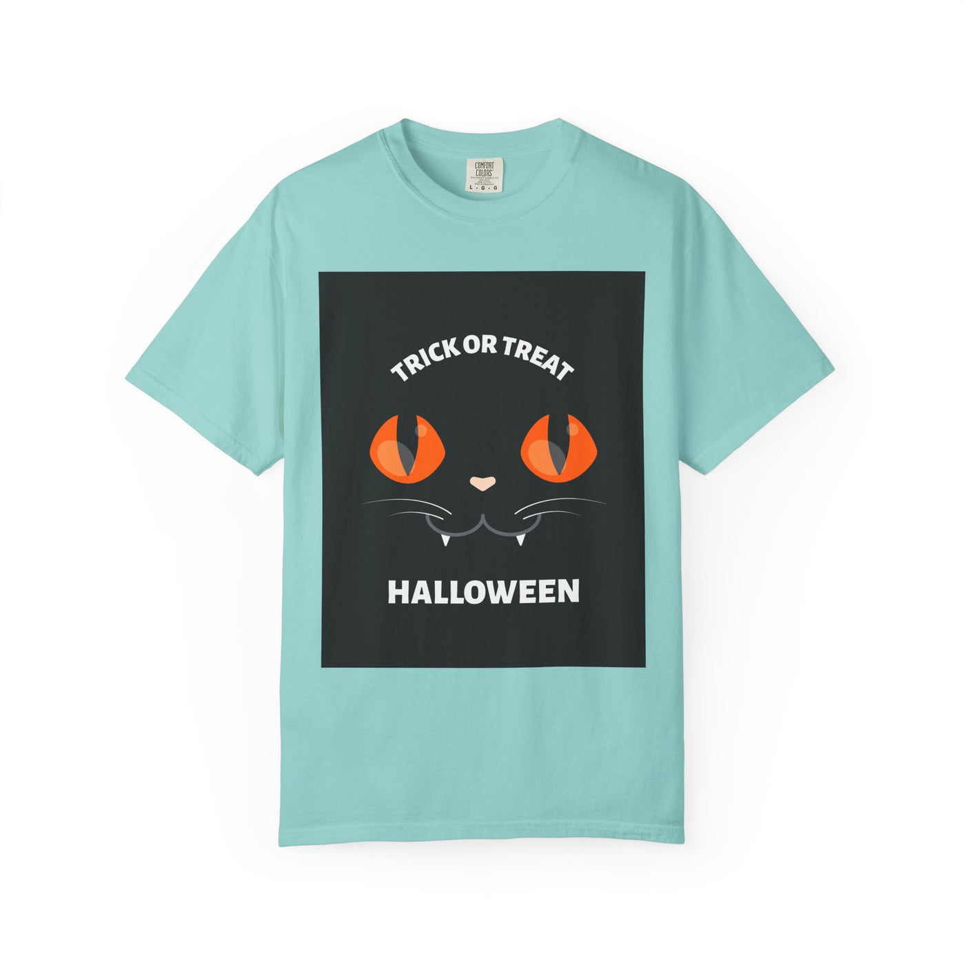 Halloween Cat T-Shirt, Unisex Trick or Treat Tee, Spooky Season Apparel, Cute Halloween Gift, Fall Festival Shirt, Cat Lover T-Shirt