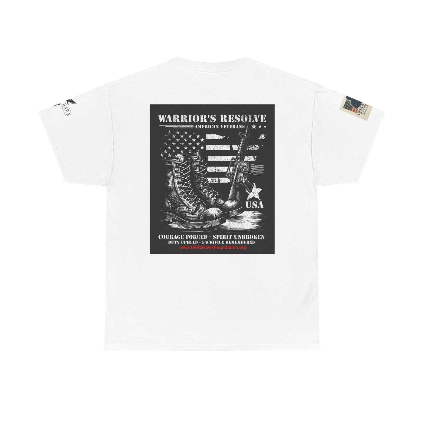 Patriotic Warrior Tee - Delta Hawk Foundation
