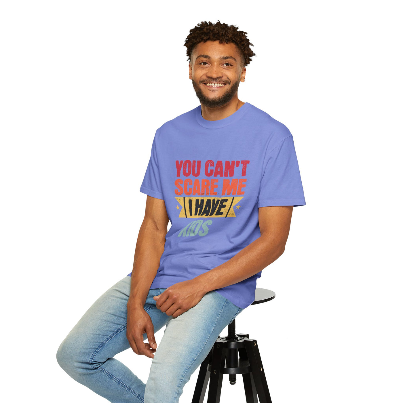Funny Parent T-Shirt, You Can't Scare Me I Have Kids, Gift for Moms, Dads, Family Reunion, Humor Tee, Birthday Present